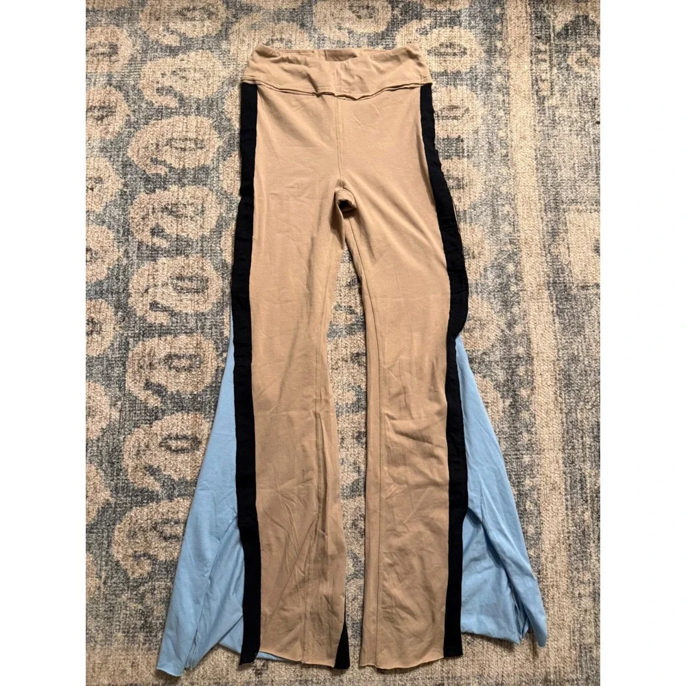 Free People FP‎ Movement Hot Shot Kick Flare Pants in Colorblock Medium NWOT